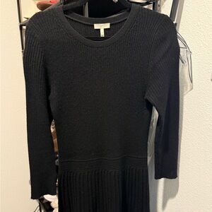 Women's Jolie Black Winter Cashmere Wool Sweater Dress, Medium, Good Condition